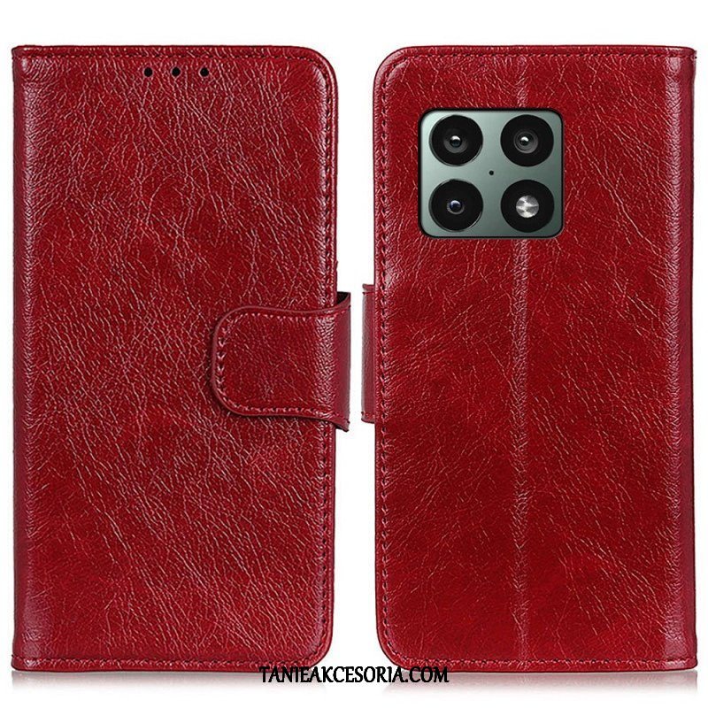 Etui Folio do OnePlus 10 Pro 5G Dwoina Skóry Nappa