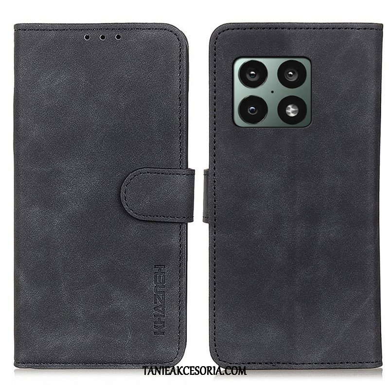 Etui Folio do OnePlus 10 Pro 5G Matowy Efekt Skóry Vintage Khazneh