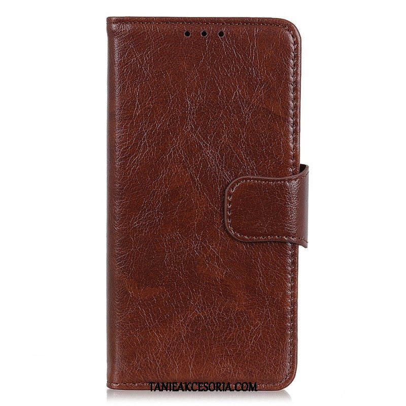 Etui Folio do OnePlus 10T 5G Dwoina Skóry Nappa