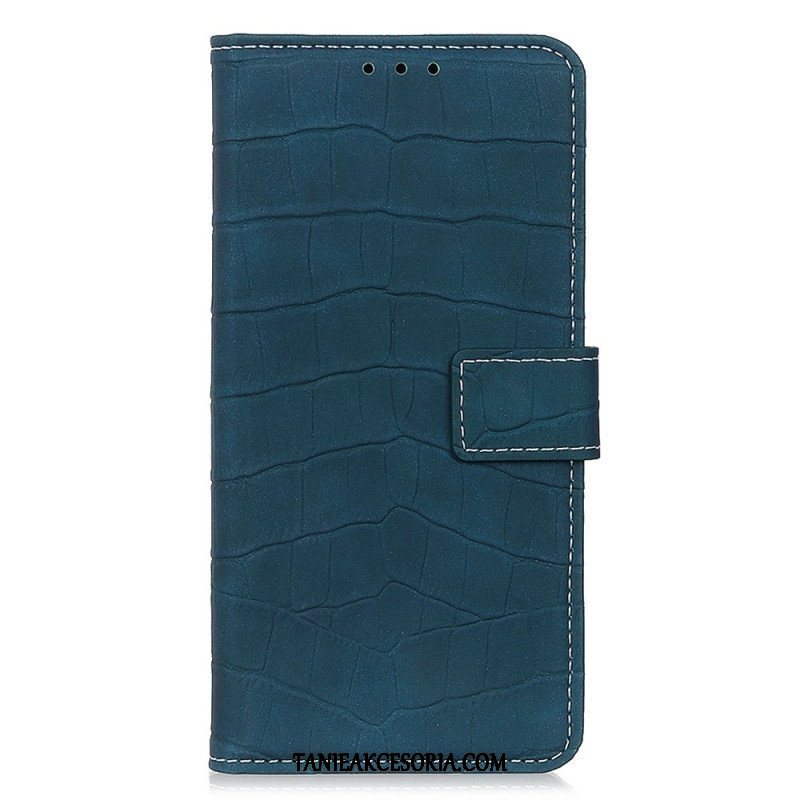 Etui Folio do OnePlus 10T 5G Styl Skóry Krokodyla