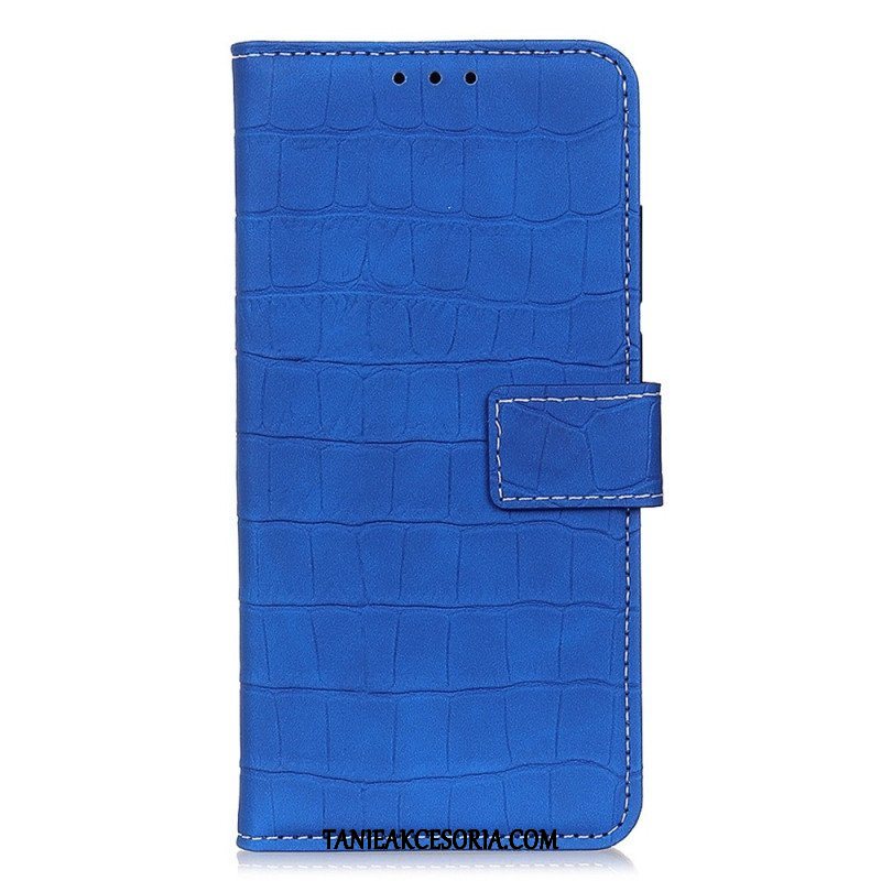 Etui Folio do OnePlus 10T 5G Styl Skóry Krokodyla