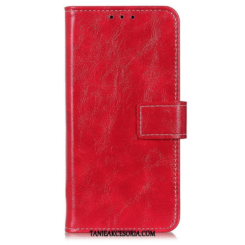 Etui Folio do OnePlus Nord 2 5G Błyszczące I Widoczne Szwy