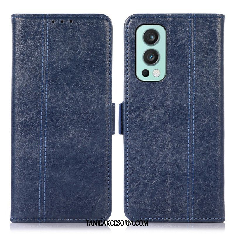 Etui Folio do OnePlus Nord 2 5G Subtelne Przeszycia