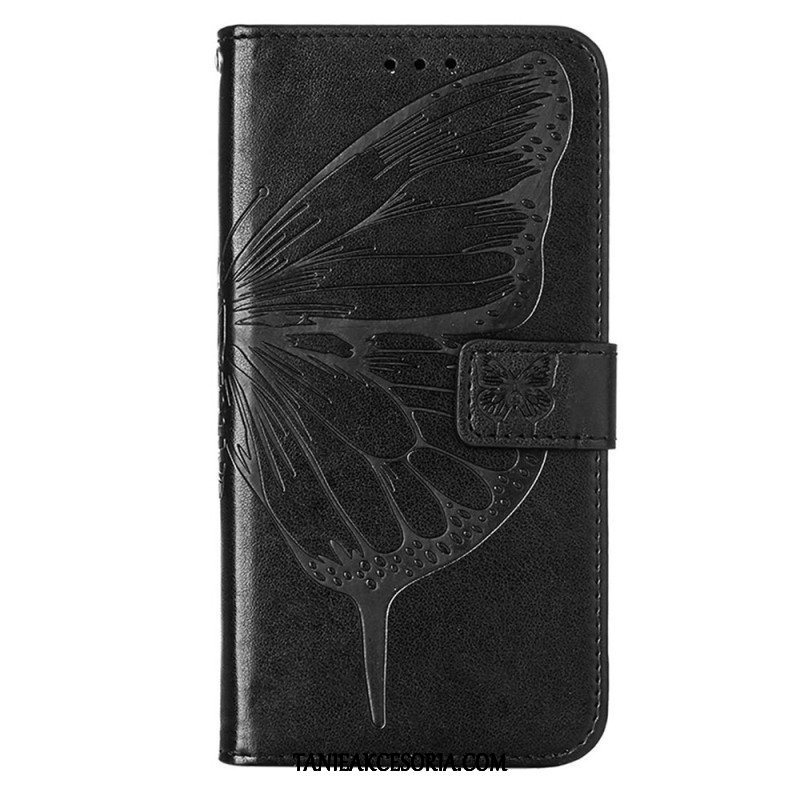 Etui Folio do OnePlus Nord CE 3 Lite 5G Motyl Ze Smyczą