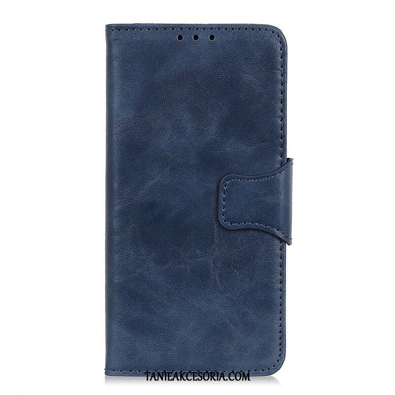 Etui Folio do Oppo A16 / A16s Dwustronne Zapięcie Ze Skóry Dwoinowej