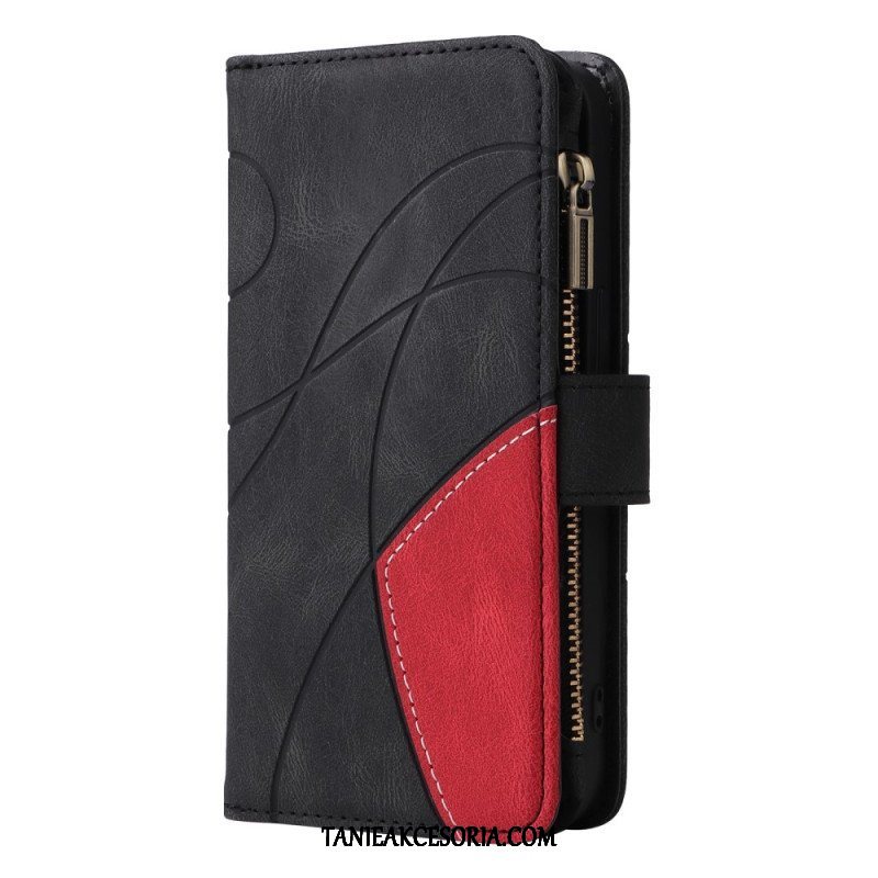 Etui Folio do Oppo A54 5G / A74 5G Dwukolorowa Z Portmonetką