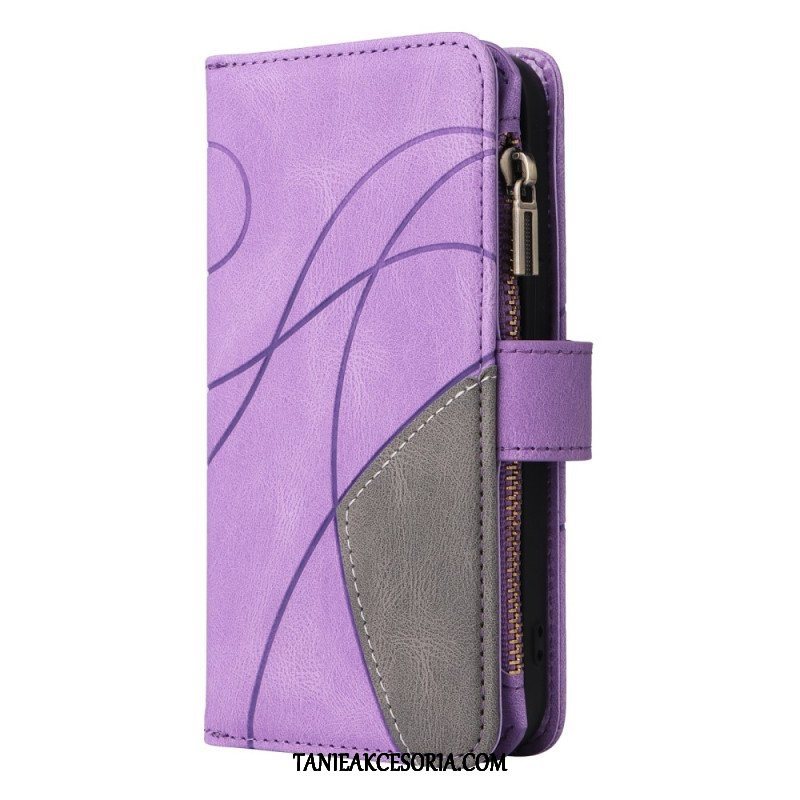 Etui Folio do Oppo A54 5G / A74 5G Dwukolorowa Z Portmonetką