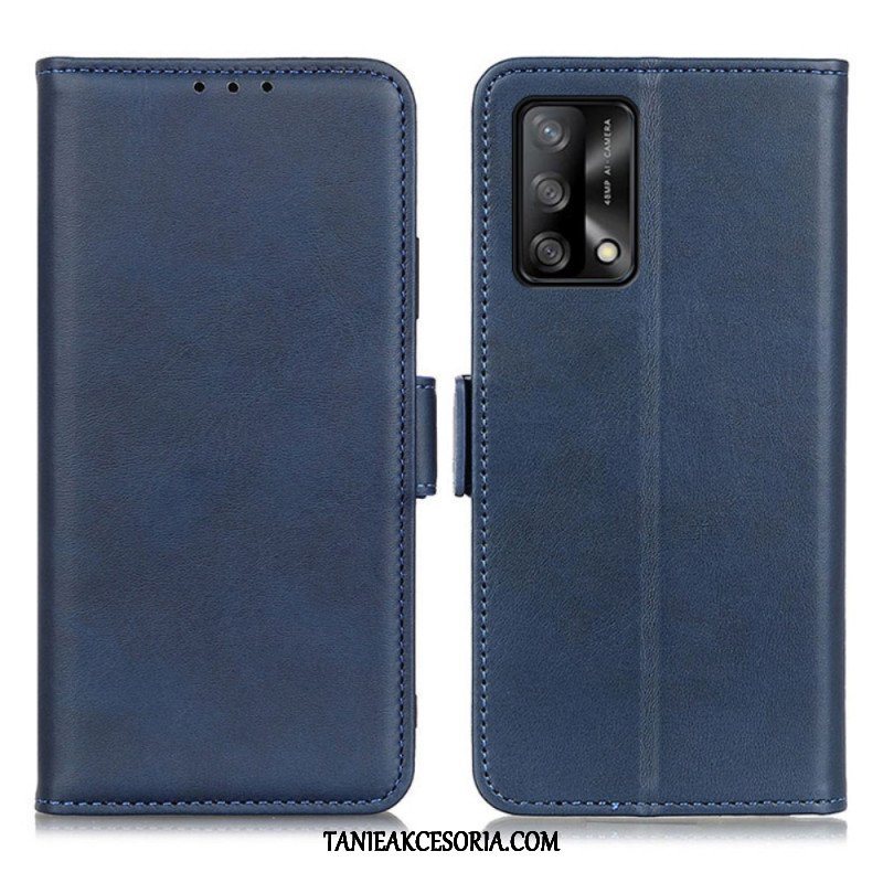 Etui Folio do Oppo A74 4G Skórzany Futerał Podwójna Klapa