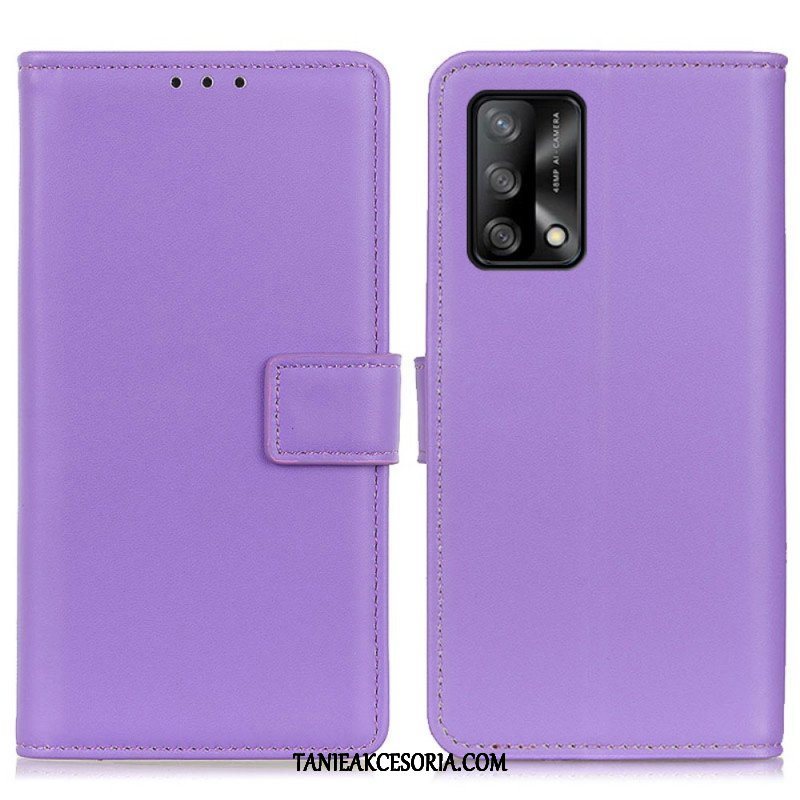 Etui Folio do Oppo A74 4G Zwykła Sztuczna Skóra