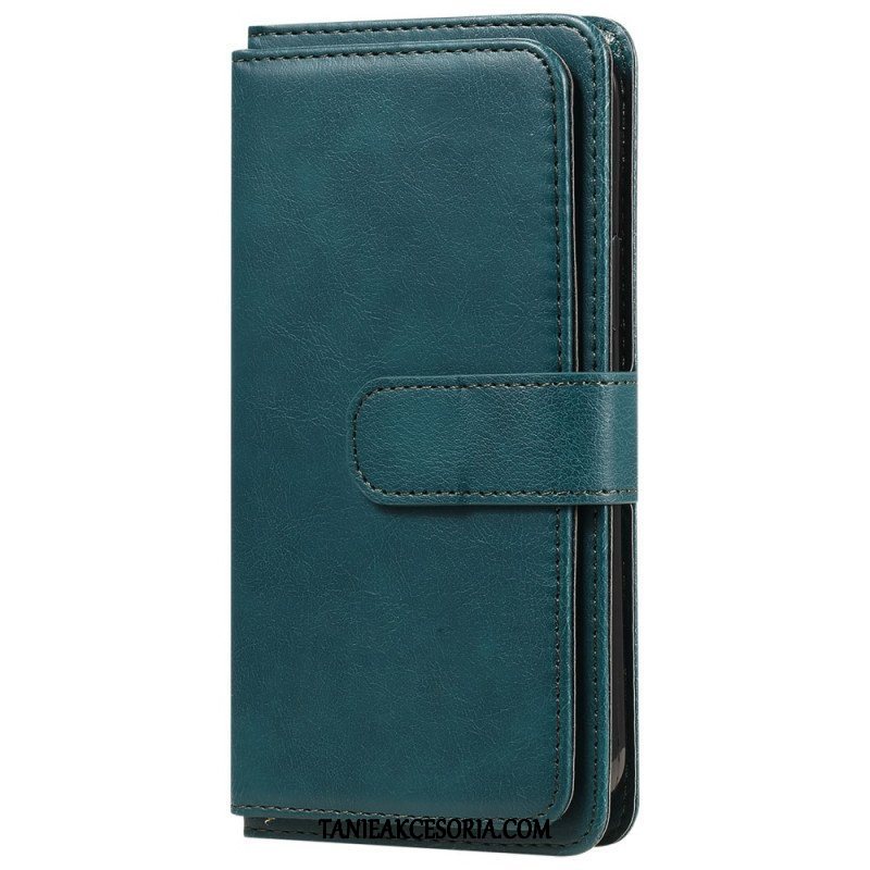 Etui Folio do Oppo A94 5G Etui Na Karty Ze Sztucznej Skóry