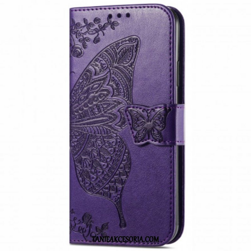 Etui Folio do Oppo A94 5G Pół Motyle