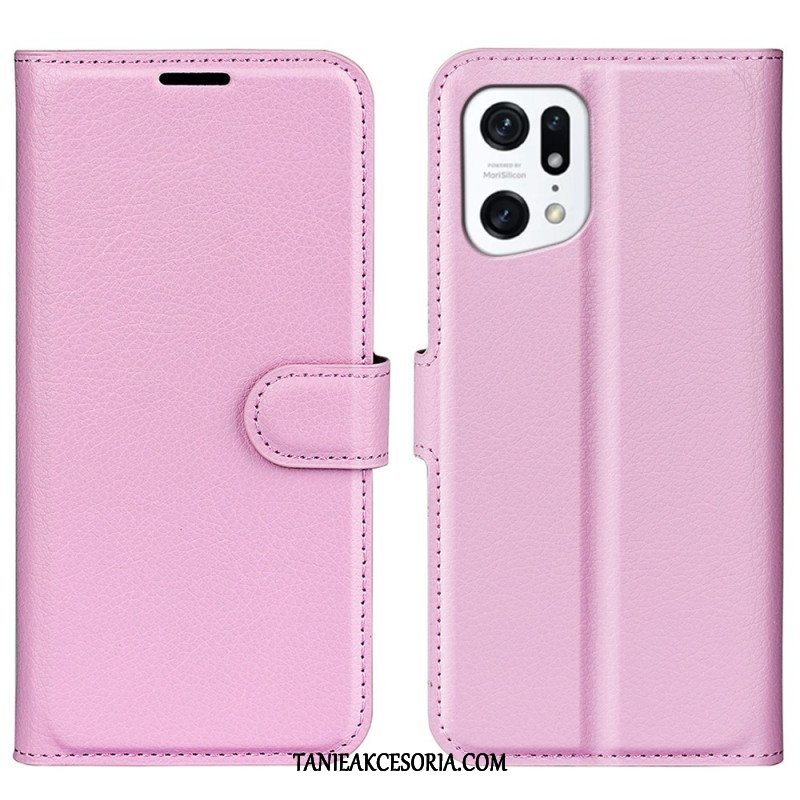 Etui Folio do Oppo Find X5 Klasyczny