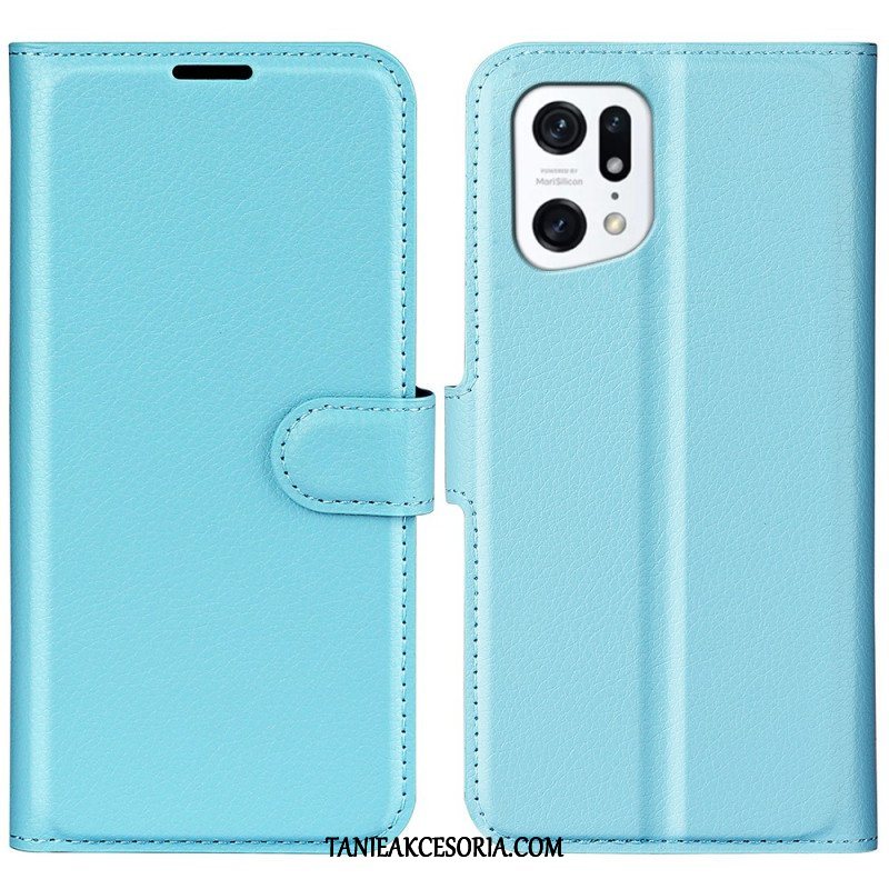 Etui Folio do Oppo Find X5 Klasyczny