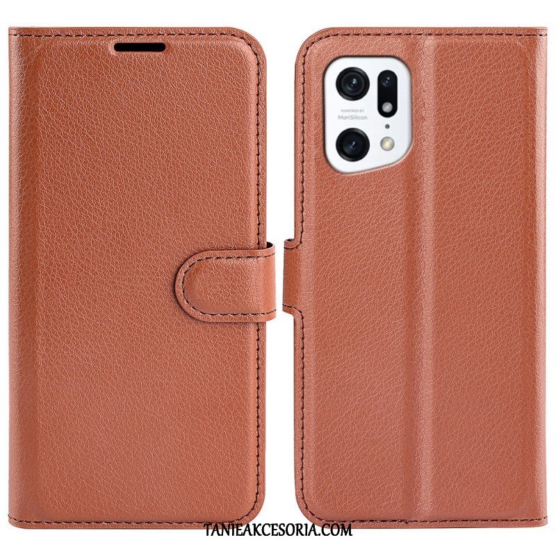 Etui Folio do Oppo Find X5 Klasyczny