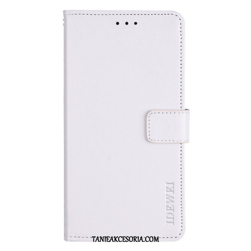 Etui Folio do Oppo Find X5 Lite Sztuczna Skóra Idewei W Stylu Vintage