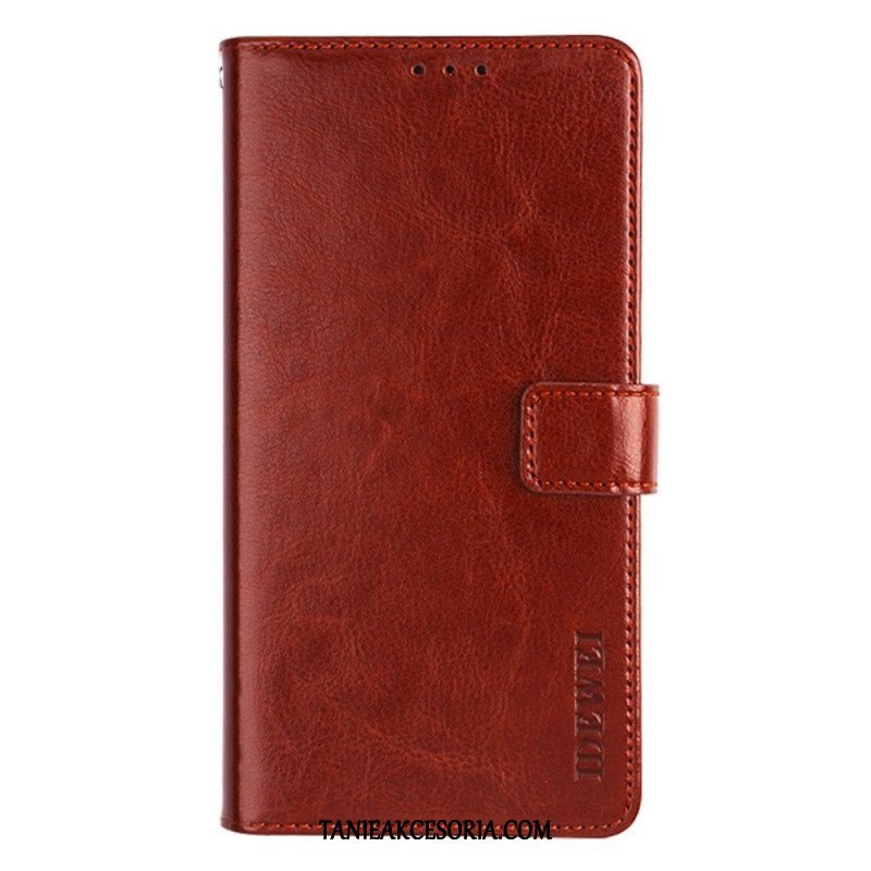 Etui Folio do Oppo Find X5 Lite Sztuczna Skóra Idewei W Stylu Vintage