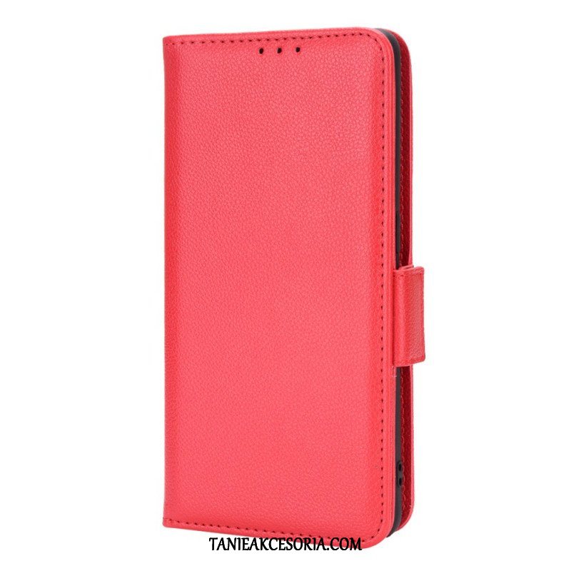 Etui Folio do Oppo Find X5 Pro Tradycyjny Styl Skóry Liczi