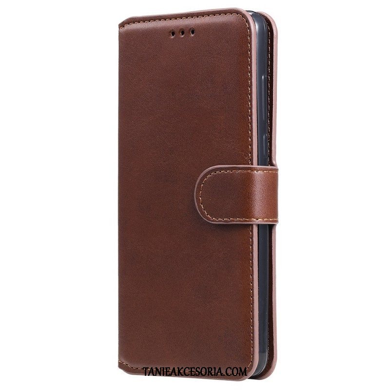 Etui Folio do Oppo Find X5 Stylizacja Skóry