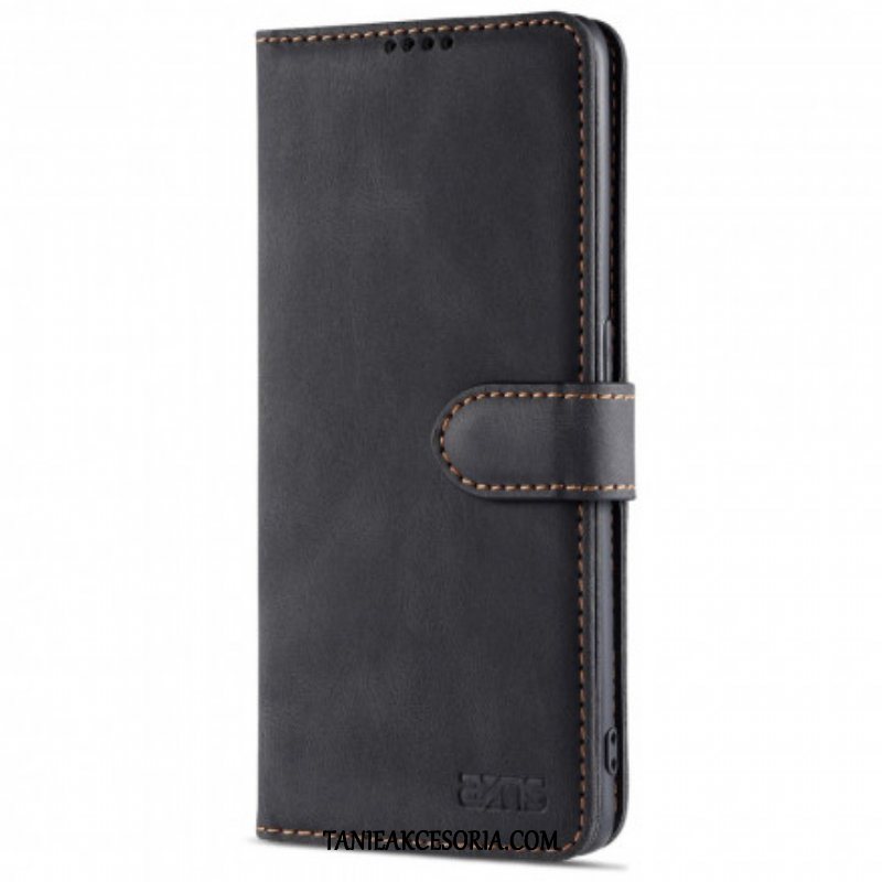 Etui Folio do Oppo Reno 6 5G Azns Couture Z Efektem Skóry