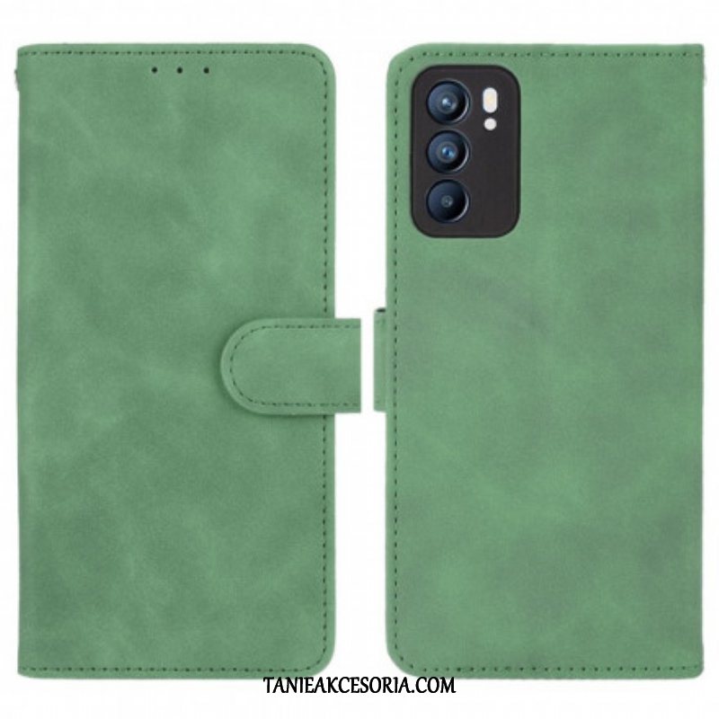 Etui Folio do Oppo Reno 6 5G Dotyk Skóry