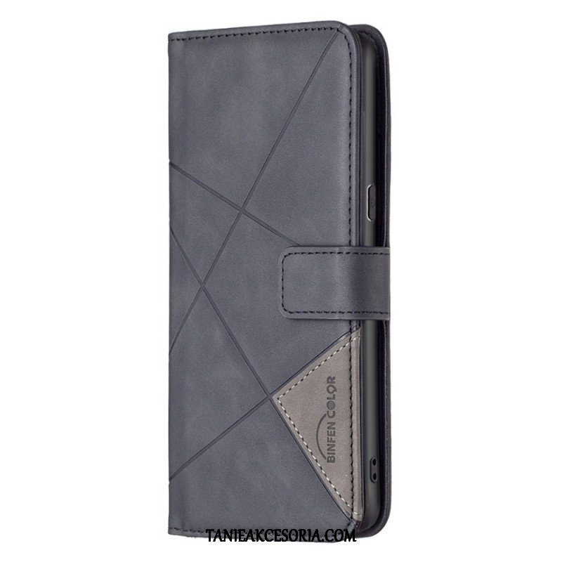 Etui Folio do Oppo Reno 7 Binfen Color Skórzana Stylizacja