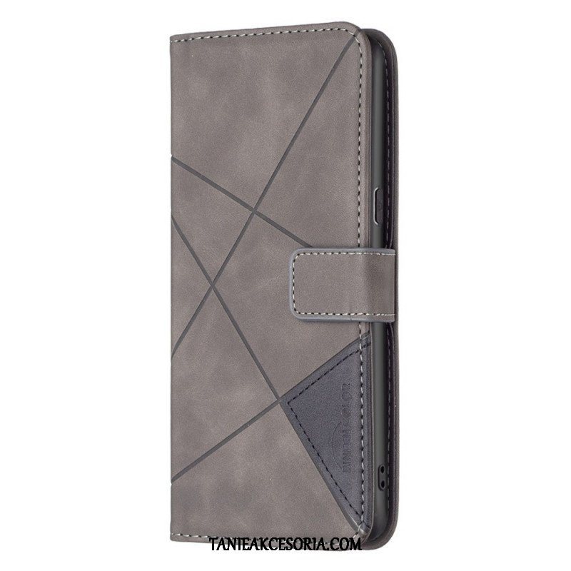 Etui Folio do Oppo Reno 7 Binfen Color Skórzana Stylizacja