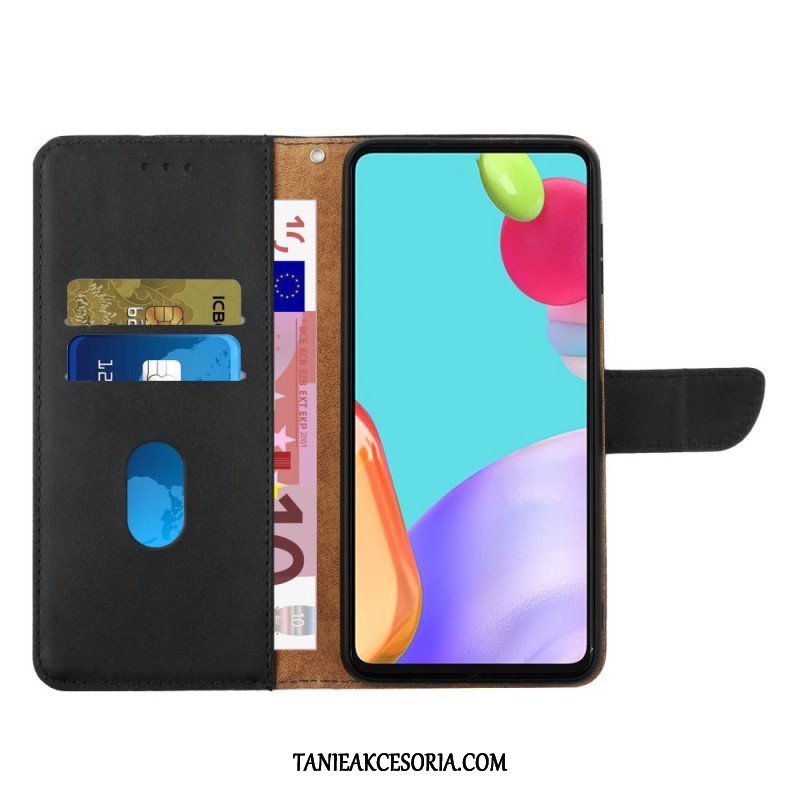 Etui Folio do Oppo Reno 7 Prawdziwa Skóra Nappa