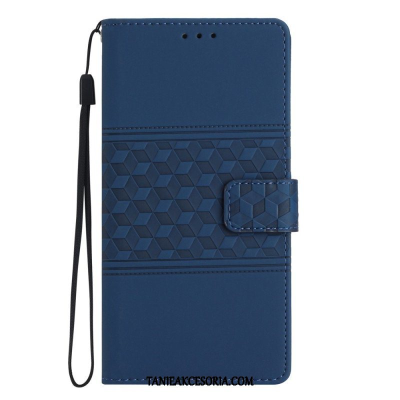 Etui Folio do Oppo Reno 8 Lite Kostki 3d