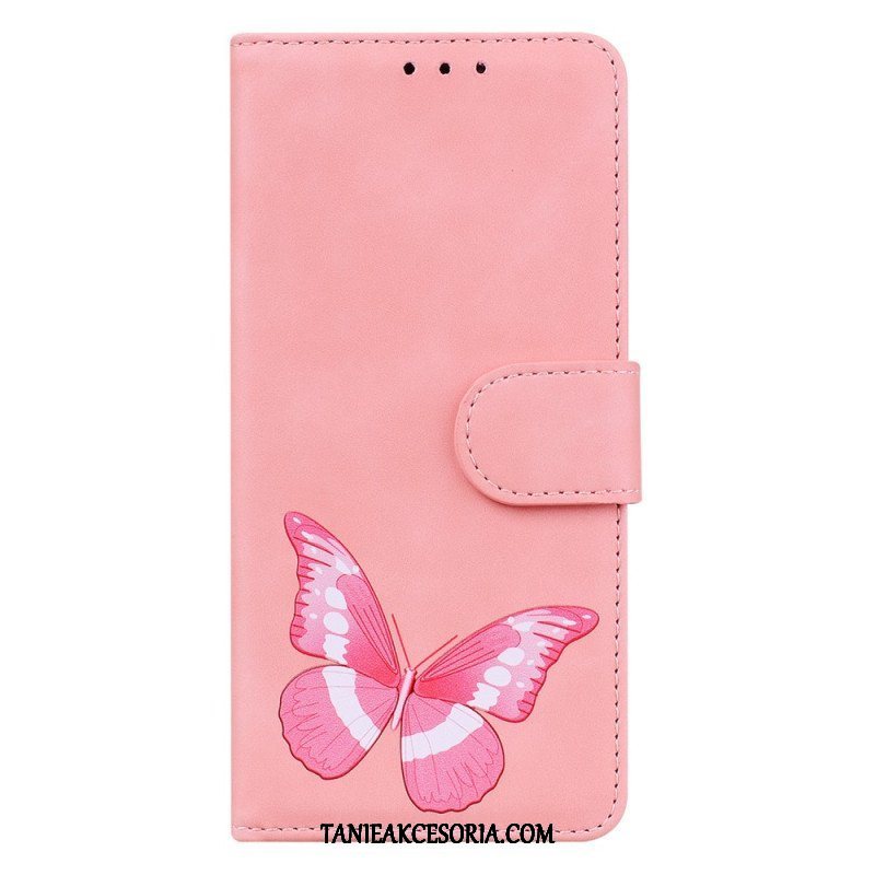 Etui Folio do Oppo Reno 8 Lite Motyl