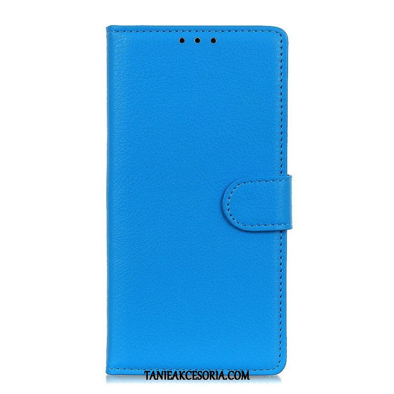 Etui Folio do Oppo Reno 8 Lite Tradycyjny Styl Skóry Liczi