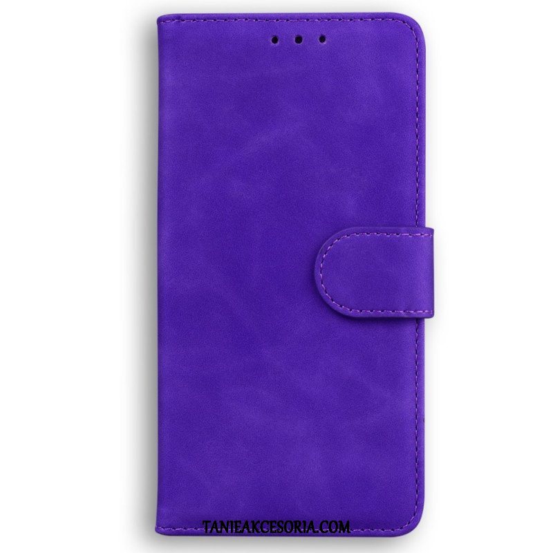 Etui Folio do Oppo Reno 8 Pro Skórzany Efekt Couture