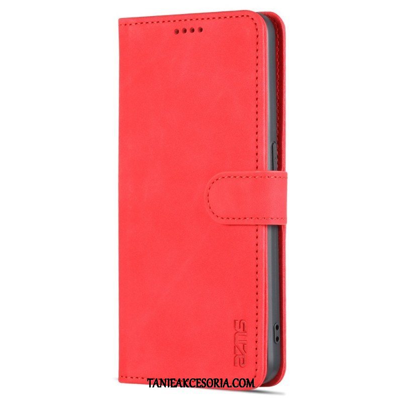 Etui Folio do Oppo Reno 8 Pro Stylizacja Skóry Azns