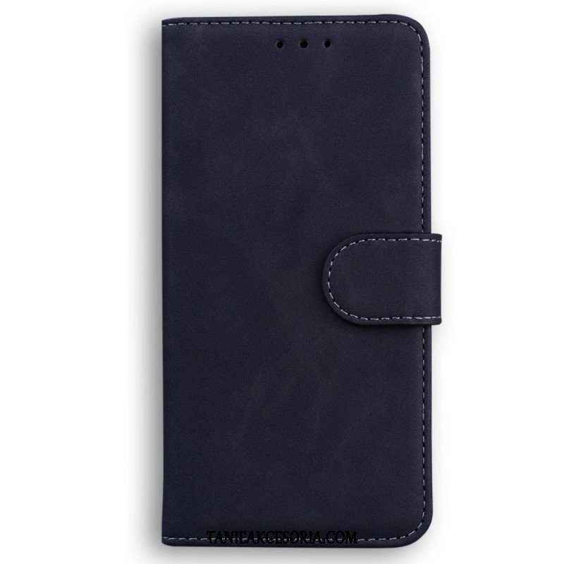 Etui Folio do Oppo Reno 8 Skórzany Efekt Couture