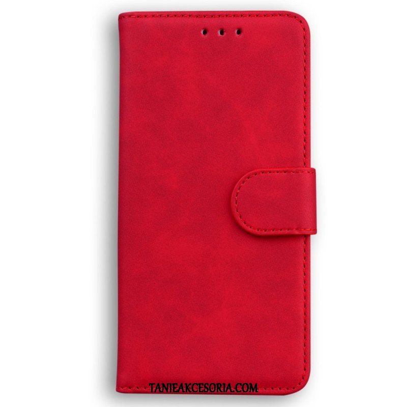 Etui Folio do Oppo Reno 8 Skórzany Efekt Couture