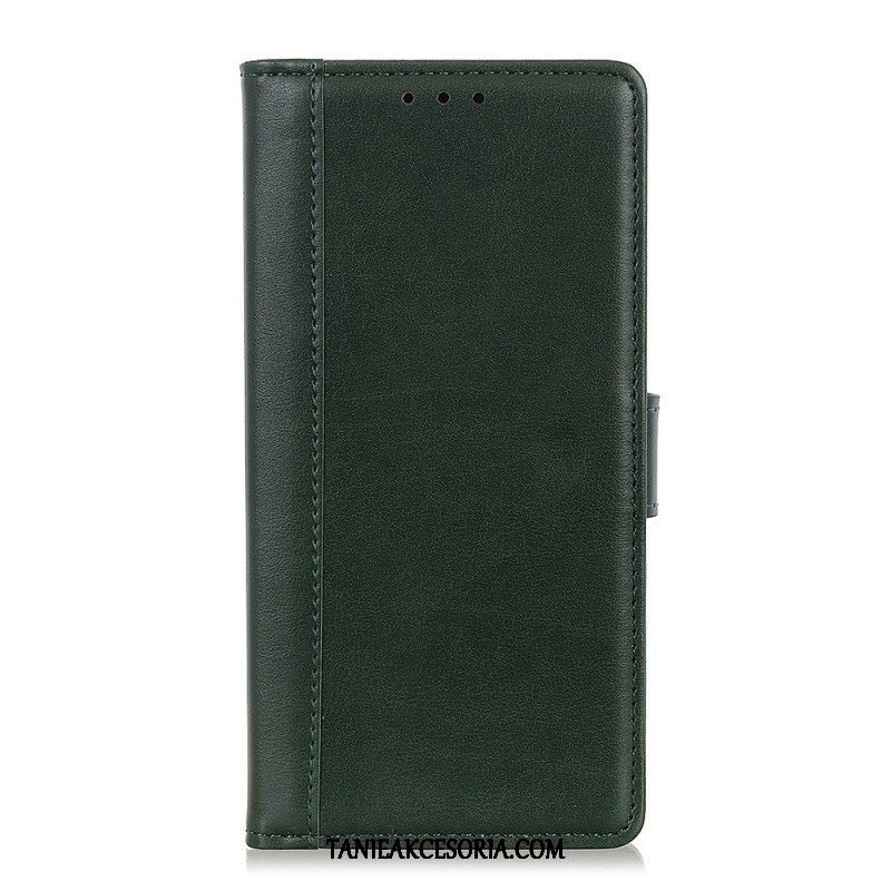 Etui Folio do Poco F4 Efekt Skóry