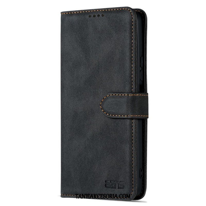 Etui Folio do Poco F4 Stylizacja Skóry Azns