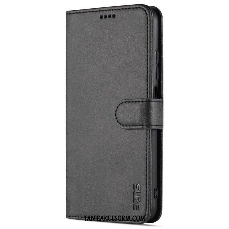 Etui Folio do Poco M3 Pro 5G Efekt Skóry Azns