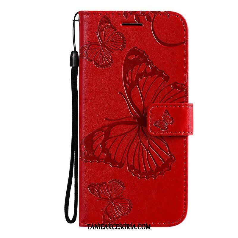 Etui Folio do Poco M3 Pro 5G Gigantyczne Motyle