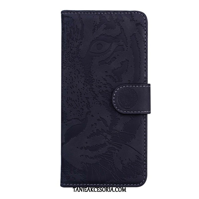 Etui Folio do Poco M3 Pro 5G Nadruk Twarzy Tygrysa