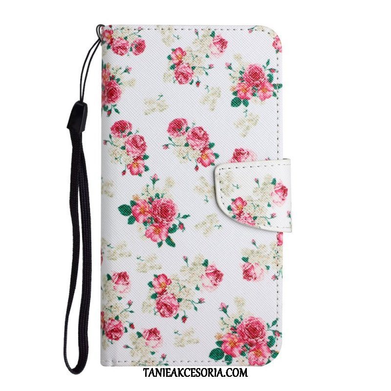 Etui Folio do Poco M4 Pro 5G Kwiaty Liberty Royal