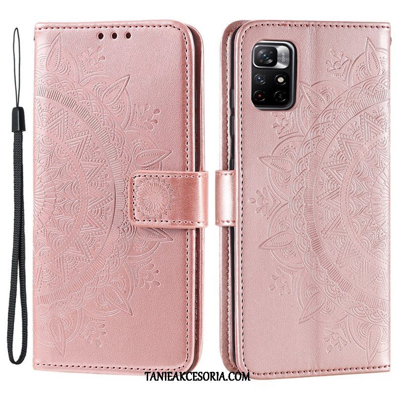 Etui Folio do Poco M4 Pro 5G Mandala Słońca