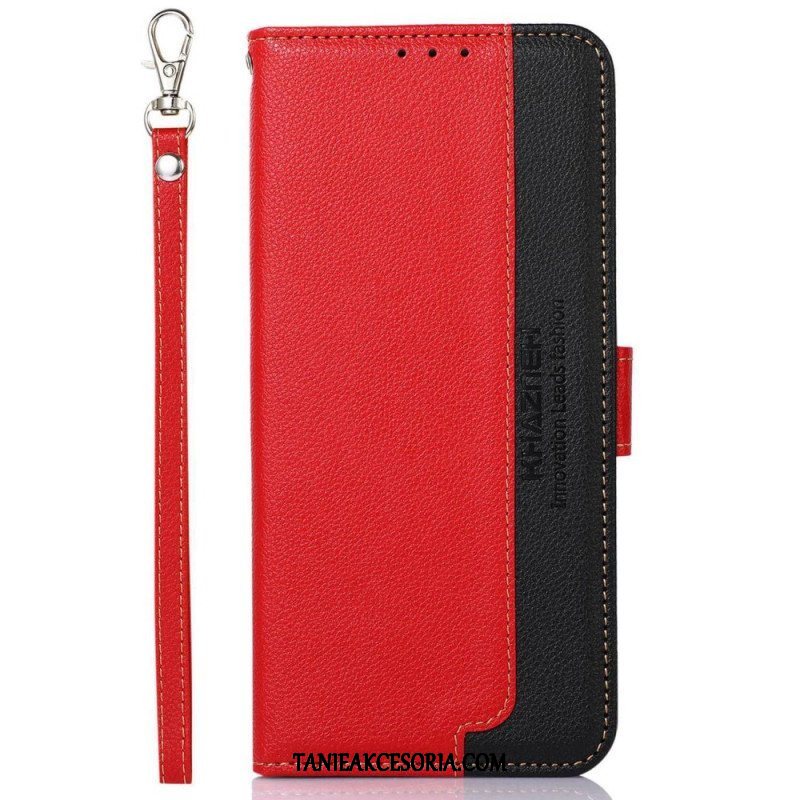 Etui Folio do Poco M5 Rfid Khazneh W Stylu Liczi