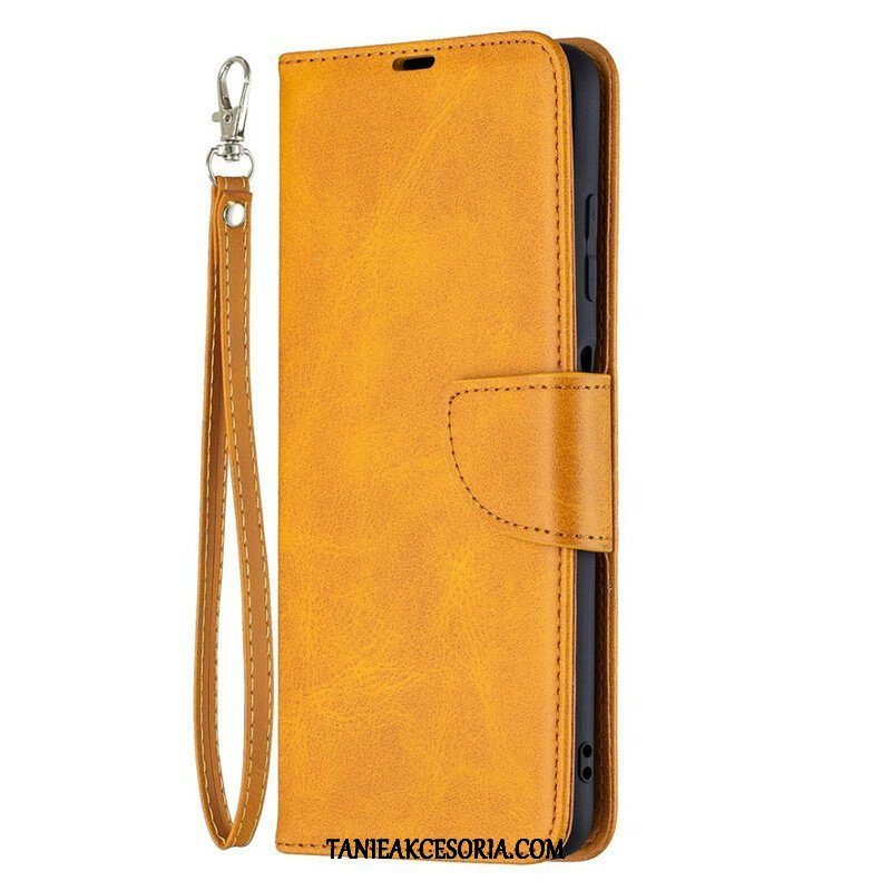 Etui Folio do Poco X3 / X3 Pro / X3 NFC Skórzany Futerał Gładka Klapa Ukośna