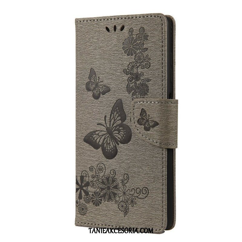 Etui Folio do Poco X3 / X3 Pro / X3 NFC Tylko Motyle Ze Smyczą