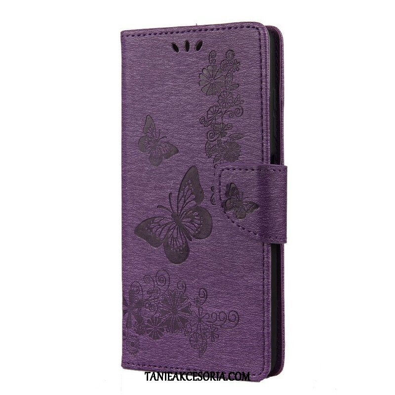 Etui Folio do Poco X3 / X3 Pro / X3 NFC Tylko Motyle Ze Smyczą