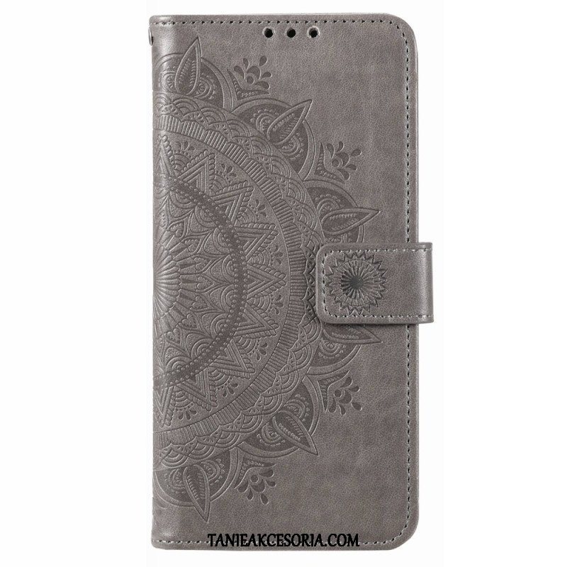 Etui Folio do Poco X4 Pro 5G Mandala Sun Ze Smyczą