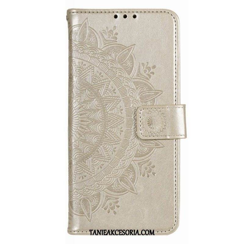 Etui Folio do Poco X4 Pro 5G Mandala Sun Ze Smyczą