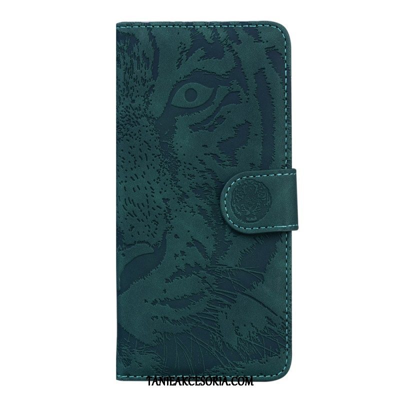 Etui Folio do Poco X4 Pro 5G Nadruk Tygrysa