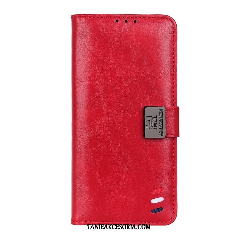 Etui Folio do Poco X4 Pro 5G Zapięcie Srebrne