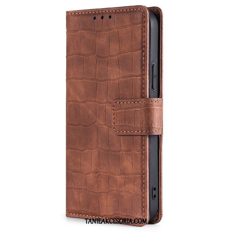 Etui Folio do Poco X5 5G Krokodyl